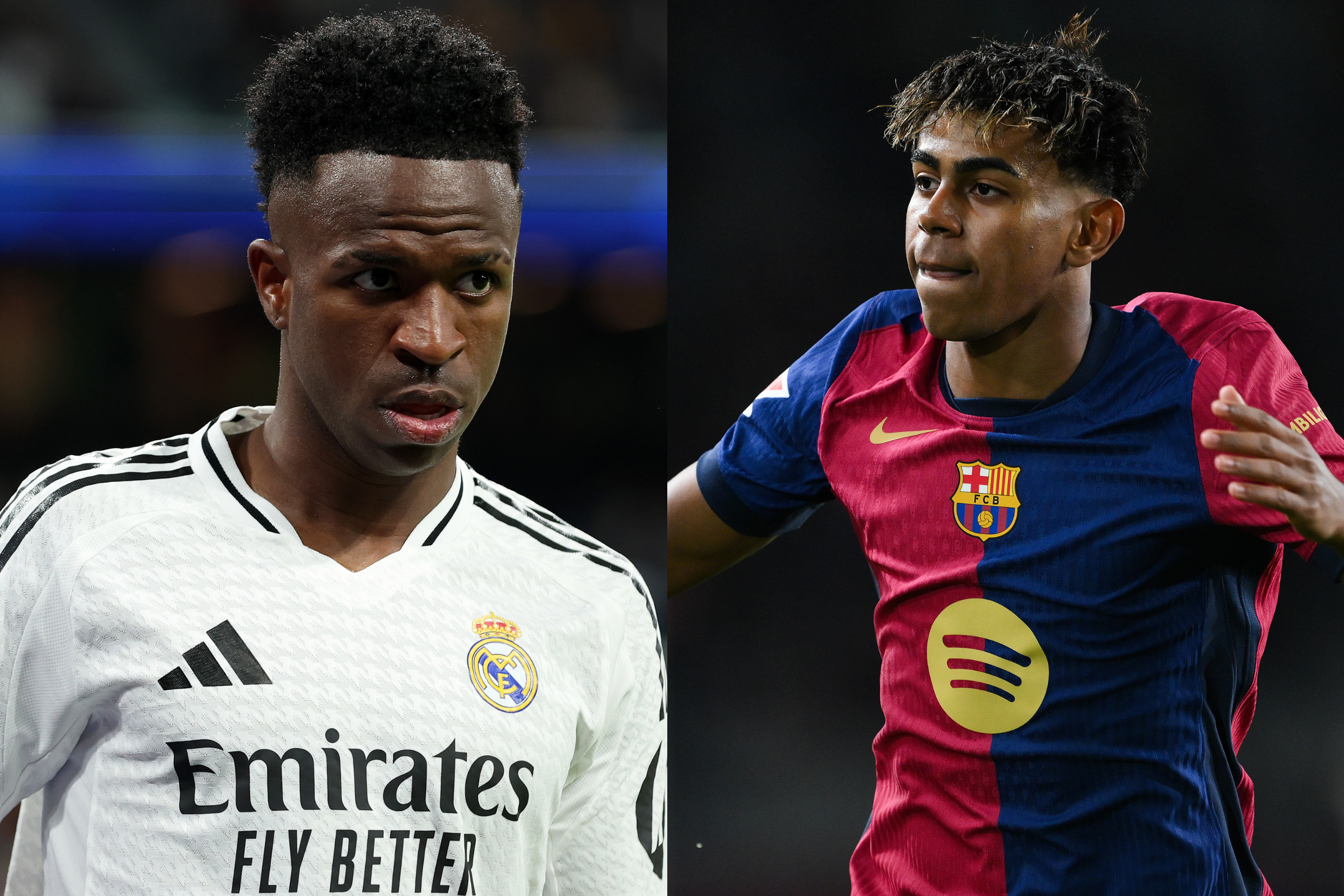 Vinícius y Lamine Yamal @onefootball