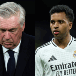 Ancelotti y Rodrygo @onefootball