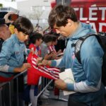 La llegada del Atleti a Vitoria | Imagen: TW Atlético