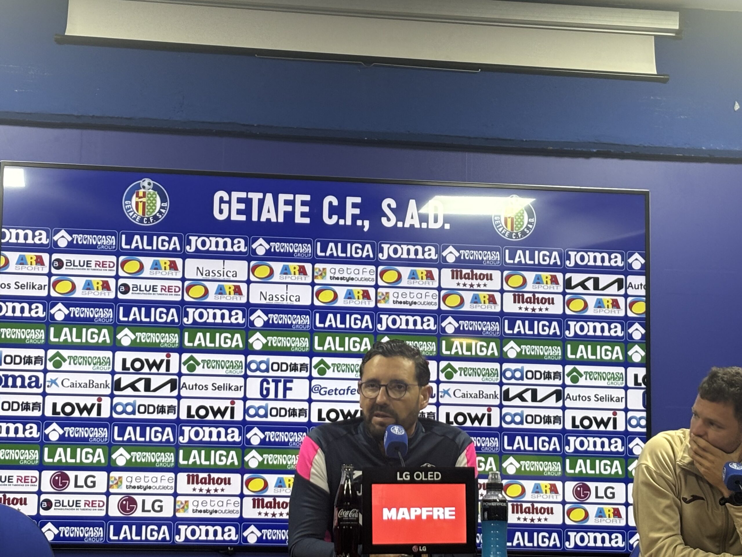 José Bordalás en rueda de prensa| Imagen:Emiliano Gómez